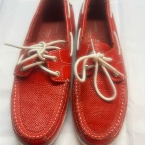 Rockport Vibrant Red Boat Shoes